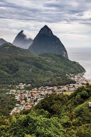 Los picos Pitons. St. Lucia