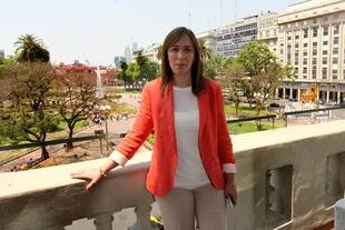 María Eugenia Vidal, en su despacho de la Jefatura de gobierno porteño