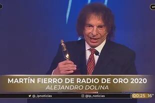 Alejandro Dolina se quedó con el Martín Fierro de Oro 2020