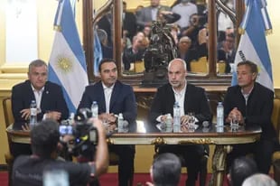 Rodríguez Larreta y los tres gobernadores radicales, Gerardo Morales, Gustavo Valdés y Rodolfo Suárez