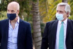 Alberto Fernández y Horacio Rodríguez Larreta, cuando tenían una interacción constante para gestionar la pandemia