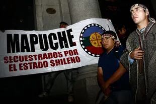 Una protesta mapuche por el asesinato de un comunero (Archivo) 