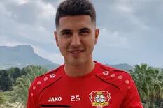 Palacios: su adiós a River y su primera imagen en Bayer Leverkusen