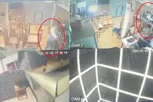 Un policía borracho irrumpió en una pizzería y le disparó al dueño