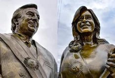 Vandalizaron las estatuas de Néstor y de Cristina Kirchner en Río Gallegos