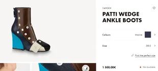 La esposa de Lionel Messi llevó las botas Patti Edge Ankle Boots al evento de Louis Vuitton 