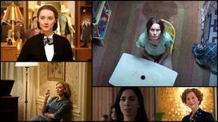 Mejor actriz: Saoirse Ronan, Brie Larson, Cate Blanchett., Sarah Silverman y Helen Mirren