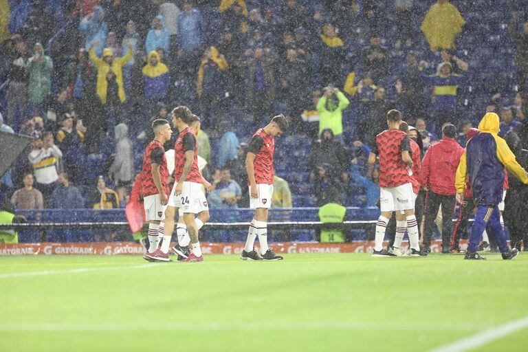 Imágenes de la suspensión del domingo entre Boca Juniors y Newell's Old Boys