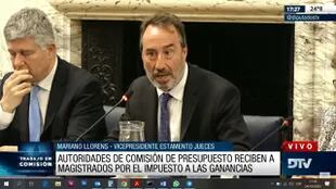 Juan Manuel Culotta y Mariano Llorens, en la Comisión de Presupuesto de Diputados