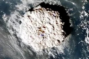 La explosión del volcán submarino se registró el 15 de enero