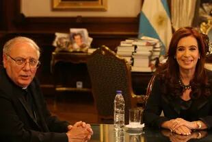 Monseñor Arancedo y la presidenta Cristina Kirchner