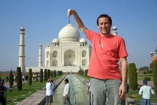 Raúl, en Taj Mahal.