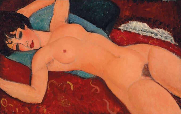 Nu couché, 1917/18, Amedeo Modigliani (Christie's)