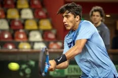 Copa Davis: Román Burruchaga ya se prueba la camiseta, para orgullo de su padre