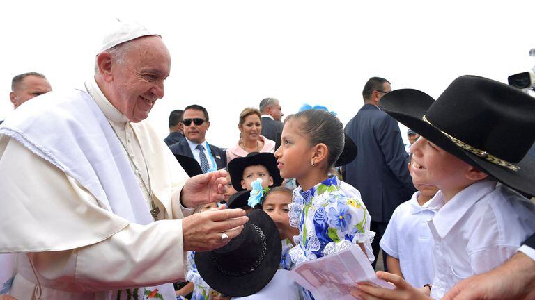 El papa Francisco, en Villavicencio