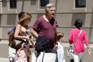 Alec Baldwin, the happily pregnant Hilaria, and their family were spotted out on Father's Day in New York City. 