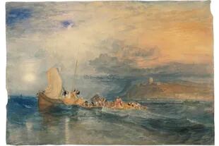 Folkestone desde el mar, ca. 1822-1824 (detalle)