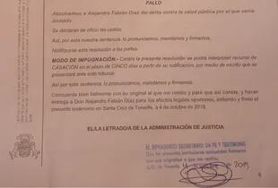 El fallo de la fiscalía de Santa Cruz de Tenerife que absuelve a Díaz del delito por el que se le acusaba