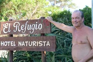 Ricardo Rodal, dueño de la hostería naturista El Refugio