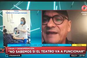 Belloso: "Si no trabajo en un mes, voy a tener que salir a pedir en la calle"