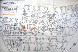Plano original de Parque Chas