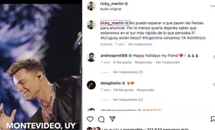 Ricky Martin anunció su nueva gira