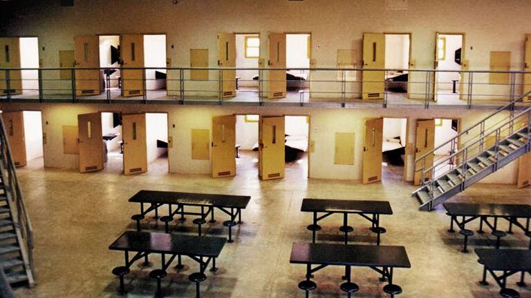 Un pabellón de celdas individuales en la cárcel de Ezeiza