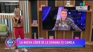 La felicidad de Camila por consagrarse como líder de esta semana