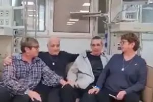El conmovedor video de los dos rehenes argentinos liberados por las fuerzas de Israel antes de recibir el alta del hospital