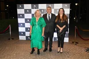 Elisa Carrió, Gerardo Bongiovanni (presidente de la Fundación Libertad) y Mariana Zuvic 