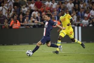 Lionel Messi stood out in the first tiempo de PSG against Nantes