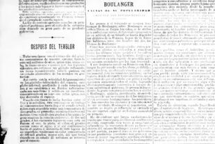 Aunque el terremoto del 5 de junio de 1888 causó pánico en buena parte de la población, LA NACION relató la noticia con un mensaje de tranquilidad