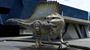 La gran vela dorsal del espinosaurio es una de las "estructuras estrambóticas" que los dinosaurios pudieron haber desplegado para atraer a parejas