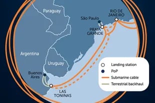 Un nuevo cable submarino en Las Toninas duplicará la conectividad internacional del país