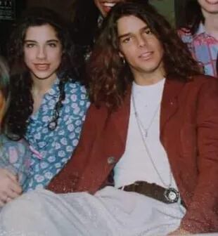 Gisela Rietti junto a Ricky Martin en 1992