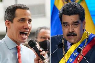 Juan Guaidó y Nicolás Maduro (AP Foto/Ariana Cubillos y Matias Delacroix, Archivo)