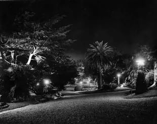 El parque de la quinta iluminado. 1939.