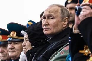 Vladimir Putin durante un desfile militar en Moscú, el 9 de mayo