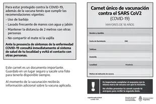 Certificado de vacunación de CABA