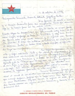 Carta manuscrita enviada por el coronel Larrabure a su familia, desde su cautiverio