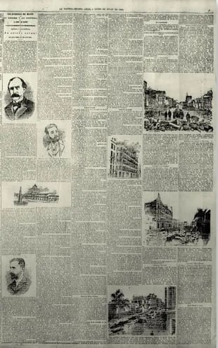 La inauguración de la Avenida de Mayo se celebró el 9 de julio de 1894 y motivó importantes notas en los diarios de la época. Aquí la noticia en La Nación.