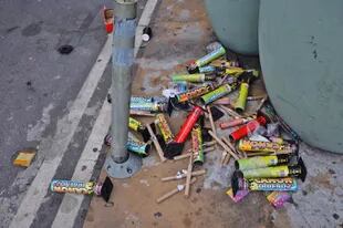 En las calles porteñas quedaron los residuos de las movilizaciones de ayer