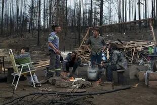 Vecinos de la Parcela 26, se organizaron para reconstruir sus viviendas que fueron consumidas durante el incendio forestal un mes atras