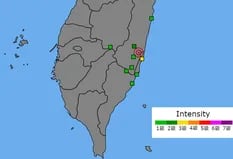 Taiwán: terremoto de magnitud 6,9 en la zona costera