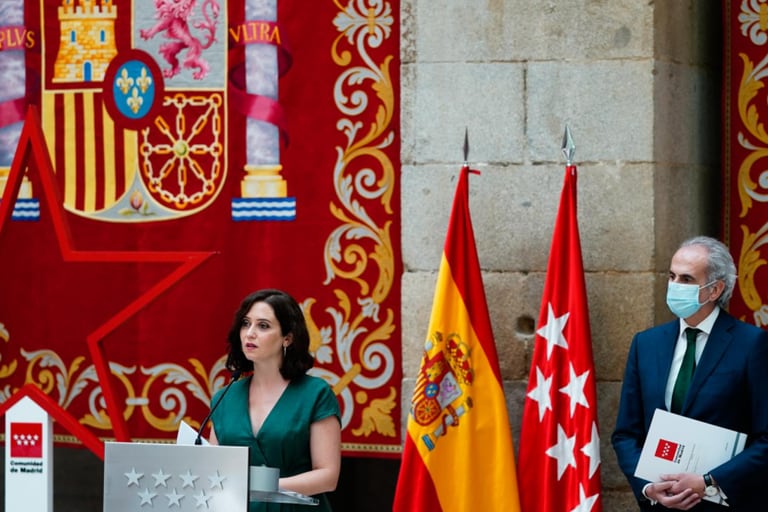 La presidenta de Madrid, Isabel Díaz Ayuso, presenta el "plan de choque" contra los rebrotes de coronavirus