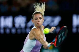 La italiana Camila Giorgi, hija de un ex combatiente de Malvinas, es una de las tenistas italianas más destacadas 