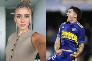 La reacción de Morena Beltrán al gol de Blondel y el picante tuit de Boca Juniors