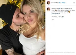 El romántico posteo de Mauro Icardi en redes sociales (Crédito: Instagram/@mauroicardi)