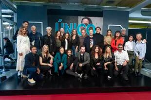 Actores y actrices, conductores y artistas en la presentación de la nueva programación de TV Pública