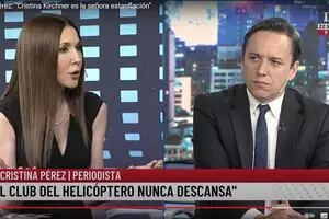 Cristina Pérez criticó a Cristina Kirchner y Sergio Massa: "El club del helicóptero nunca descansa"